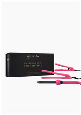 Lola Set - Galaxy:  Ceramic Styler, 19mm Curling wand, Mini Styler